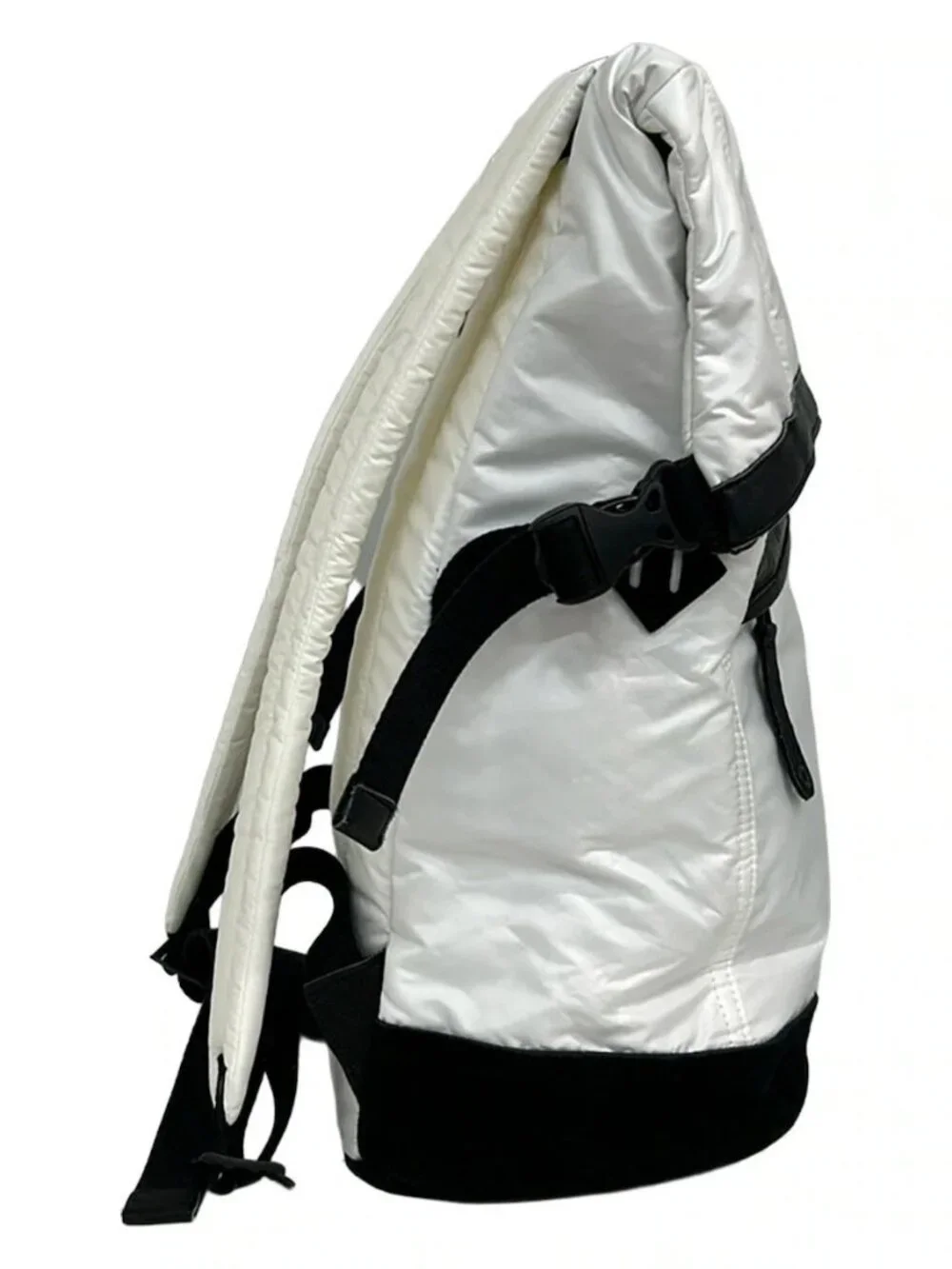 MASTER-PIECE White Black Nylon Suede Leather Backpack